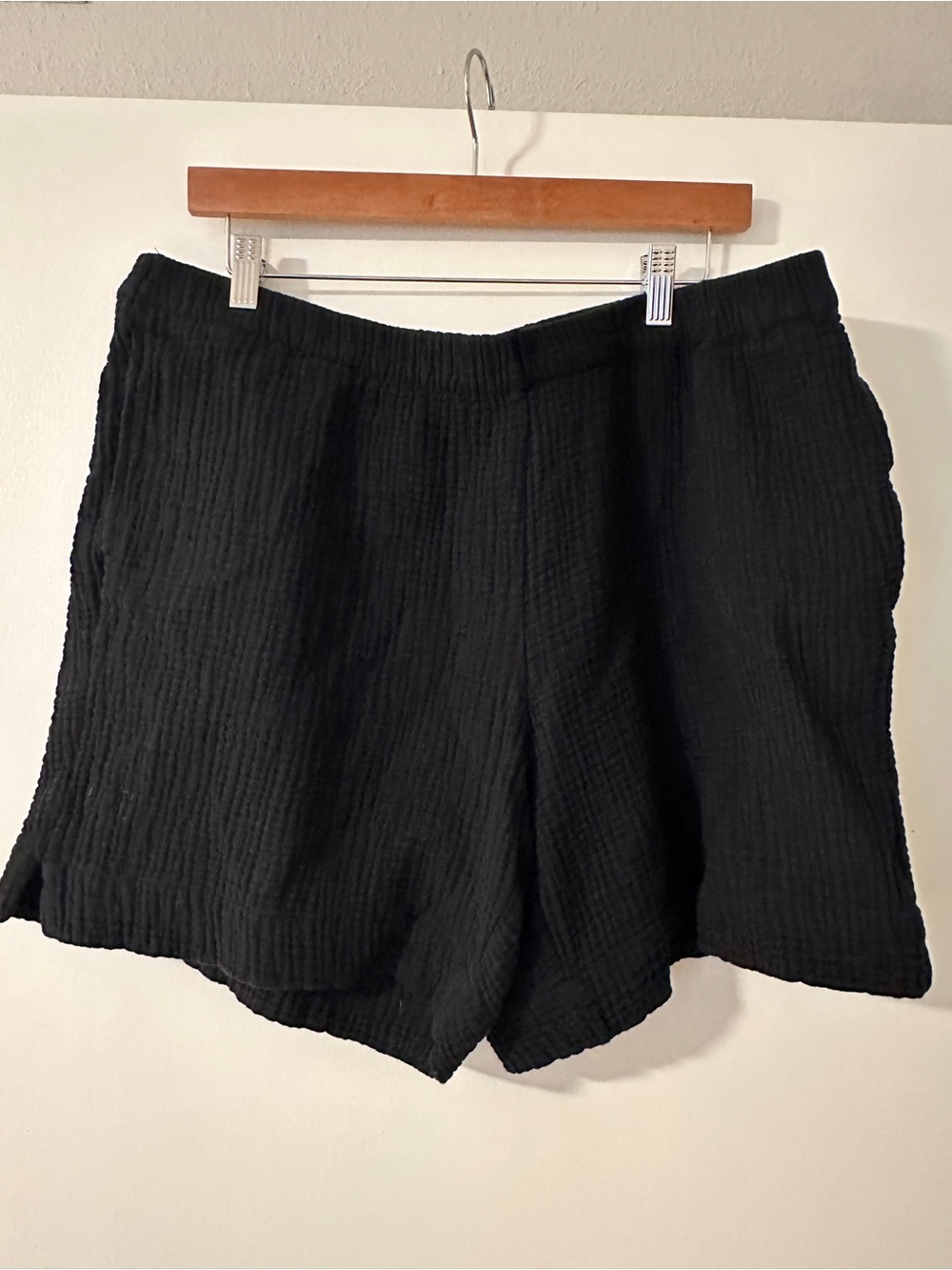 J.Jill Black Gauzy Cotton Shorts